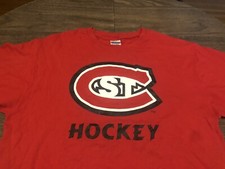 St Cloud State Huskies Hockey Shake N Bake Large Red T Shirt