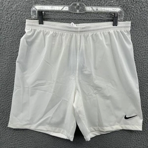 Nike Dri FIT Fußballshorts Herren Medium weiß schwarz Swoosh sportlich Erwachsene M 9e - Bild 1 von 13