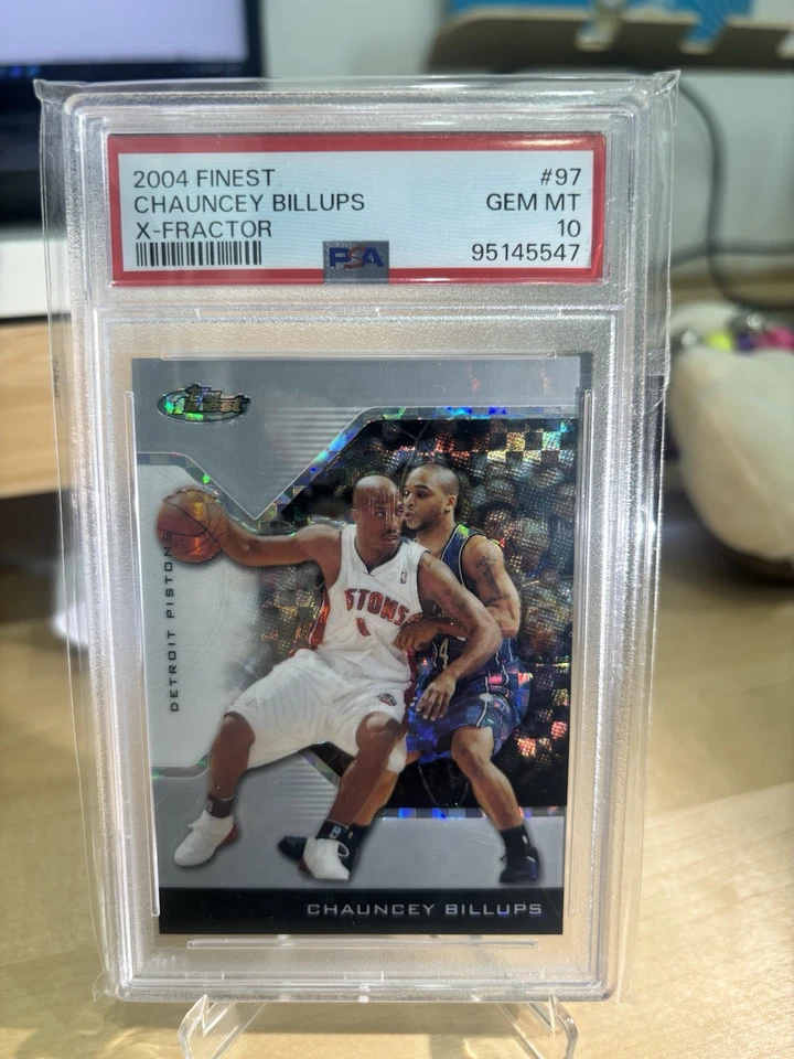 CHAUNCEY BILLUPS 2004-05 TOPPS FINEST X-FRACTOR #/199 PSA 10 - Image 1 of 2