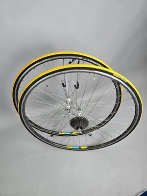 Laufradsatz Mavic Open 4 CD Campagnolo C Record Clincher Drahtreifen 7 Fach Dura - Bild 1 von 4