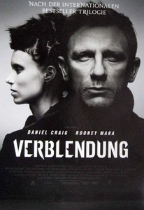 Verblendung - Daniel Craig - Rooney Mara - Filmposter 37x53cm gerollt - Zdjęcie 1 z 1