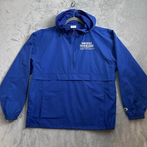 Middle Tennessee State University Jacket Mens Large Pullover Pouch Windbreaker - Picture 1 of 12