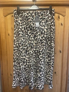 Mint Velvet SARAH Animal Print Midi Skirt, Size 16 BNWT - Picture 1 of 2