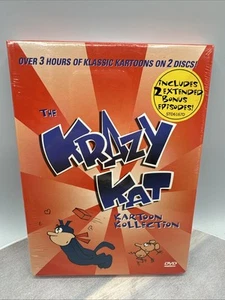 The Krazy Kat Kartoon Kollection (DVD, 2003, 2-Disc Set) New Sealed 🙀🙀 - Picture 1 of 5
