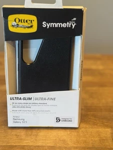 BRAND NEW OTTER BOX ULTRA-SLIM SYMMETRY PHONE CASE FOR SAMSUNG GALAXY S23 BLACK - Picture 1 of 2