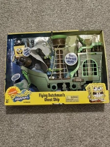 NIB, Spongebob Jakks Pacific Glow In The Dark Flying Dutchman Ghost Ship - Picture 1 of 5