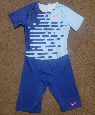 Traje de velocidad Nike Pro Elite 2023 Team azul rosa para hombre talla mediana DR4849-455 EE. UU.  Foto 1 de 4