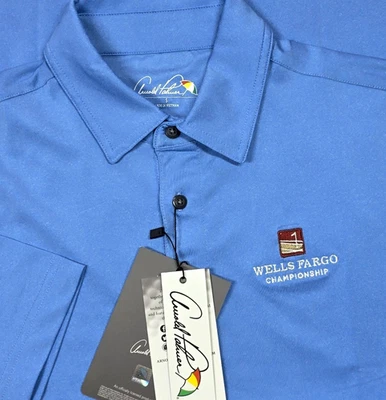 Polo Wells Fargo Championship Arnold Palmer S Performance Manga Corta Azul Nuevo con Etiquetas Foto 1 de 4