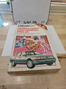 Ford Mercury Taurus Sable & FWD Continental 1986-89 Chilton #7830 Repair Manual  - Picture 1 of 3