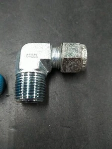 Swagelok S-600-2-6 Hydraulic 90° Elbow Compression 3/8" OD Tube to 3/8" NPT - Picture 1 of 1