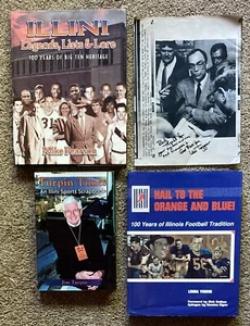 Illinois Fighting Illini Buch Lot • ORIGINAL Foto SIGNIERT • NCAA - Bild 1 von 3
