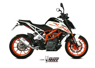 KT.019.SM3X Mivv terminale scarico MK3 inox non omologato KTM Duke 125 2017-2020 - Immagine 1 di 3