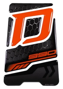 Pegatina moto protección depósito depósito depósito panal negro compatible con KTM Duke 990 - Imagen 1 de 6