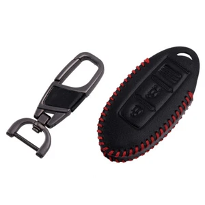 Funda protectora de cuero con llave remota de 2 botones apta para Nissan Qashqai Juke X-trail - Imagen 1 de 8