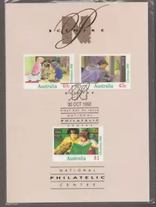 1992 National Philatelic Centre Publicity CHRISTMAS Stamps Unopened CARD - Foto 1 di 2