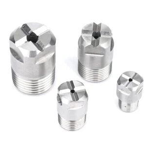 Hochdruck-Reinigungsdüse 1/8" 1/4" 3/8" 1/2" Konische Düse 304 Edelstahl - Picture 1 of 13