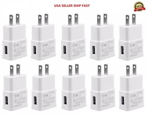 10x 2A USB Power Adapter AC Home Wall Charger US Plug For Samsung LG Amazon HTC - Picture 1 of 1