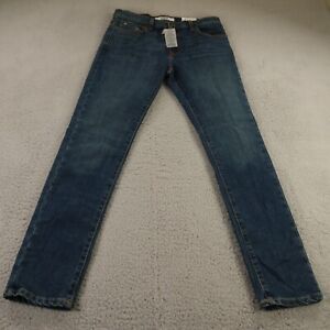 Tommy Hilfiger Jeans Mens 32 Blue Cotton Blend Denim Pants Stretch Slim 32x32