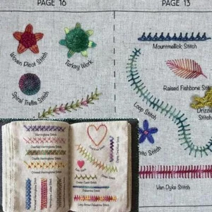 With Embroidery Stitch Name DIY Stitch Book for Beginners Adult Crafts New - Picture 1 of 16