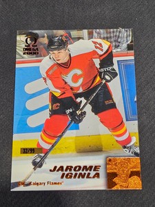 1999-00 PACIFIC OMEGA JAROME IGINLA #38 #ed 32/99 COPPER FOIL
