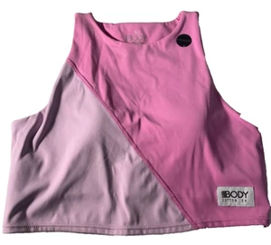 Body Cotton On Activewear Top Built in Bra Pinks Pilates Gym Size M Crop NWT - Picture 1 of 7