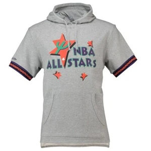FELPA CON CAPPUCCIO MANICA CORTA MITCHELL & Ness nba 1995 all-stars french terry taglia large - Foto 1 di 5