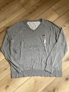 Merona Sweater Mens Size XL Long Sleeve Gray Pullover Knit Wool Blend NWOT