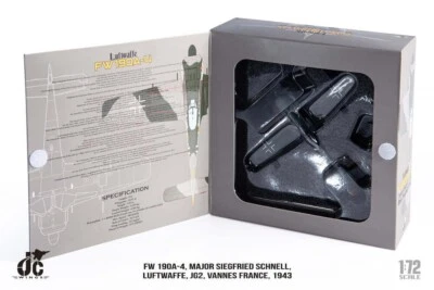 JC WINGS LUFTWAFFE FW 190A-4 MAJOR SIEGFRIED SCHNELL 1:72 JCW-72-FW190-002 - Image 1 of 4