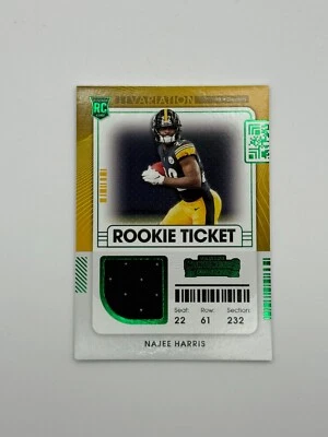 2021 Panini Contenders - Rookie Swatches Variations Najee Harris # (MEM, RC) - Image 1 of 2
