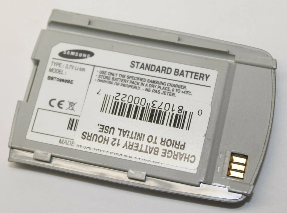Batería de iones de litio de repuesto genuina OEM Samsung BST0989SE 3,7 V para SPH-A460 N460 Foto 1 de 1