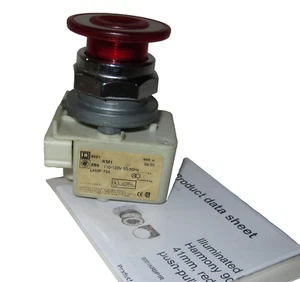 Testa interruttore SQUARE D 9001 KM1 Ser H PUSH/PULL OPERATOR illuminata 755, 120v ZB9 - Foto 1 di 5