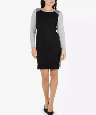 Women's NY Collection Color Block Sweater Dress, Petite XS - New! - Image 1 of 2