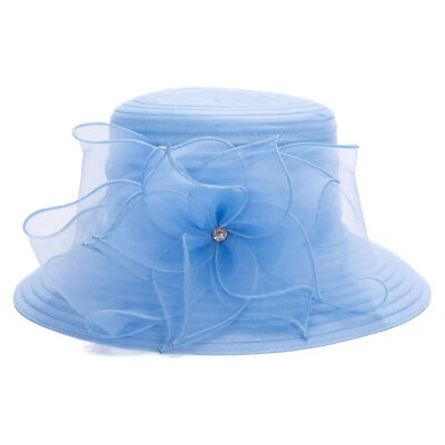 Sombreros formales para mujer Sol Derby Gorra Kentucky Fiesta del té Boda Iglesia A323 Foto 1 de 4