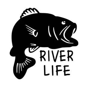 🙂 Calcomanía de pescado River Life River Calcomanía de regalo vinilo envío gratuito 🙂 Compra 2 Obtén 1 - Imagen 1 de 4
