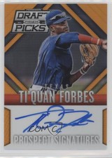 2014 Panini Prizm Perennial Draft Picks Orange /60 Ti'quan Forbes #59 Auto
