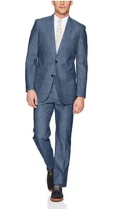 Tommy Hilfiger Mens Colby 100% Linen Modern Fit Performance Suit - Picture 1 of 5