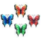  4 Pcs Butterflies Wall Hanging Wrought Iron Butterfly Bed Room Decor