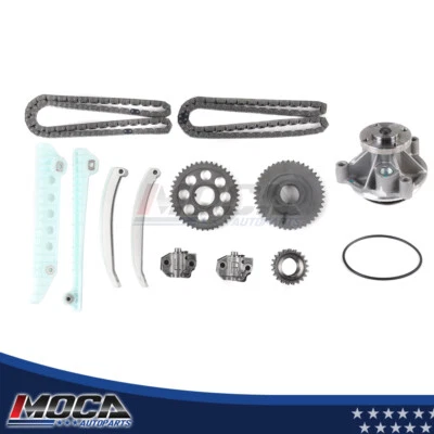 Timing Chain Water Pump W/Hub Height 2.57" fit 02-10 Ford Lincoln Town Car 4.6L - Image 1 of 4