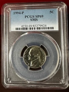 PCGS MS69 1994 P SMS Jefferson Nickel Six Full Steps NICE - Picture 1 of 3