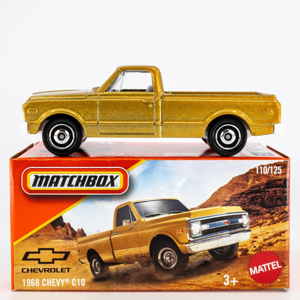 2025 Matchbox Power Grabs #110 1968 Chevy® C10 MEDIUM GOLD | FSB - Image 1 of 1