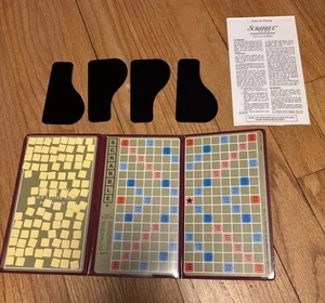 Vintage Pocket Magnet Travel Scrabble Crossword Puzzle Board Game Cling-on Tiles - Picture 1 of 5
