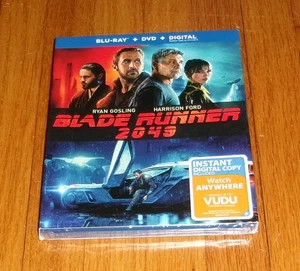 Brand New Blade Runner 2049 Blu-ray + DVD w Slipcover Ryan Gosling Harrison Ford - Imagen 1 de 1