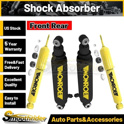 Monroe 4pcs Front Rear Shock Absorber For 1992-1994 1995 1996 Ford F-250 4.9L - Image 1 of 4