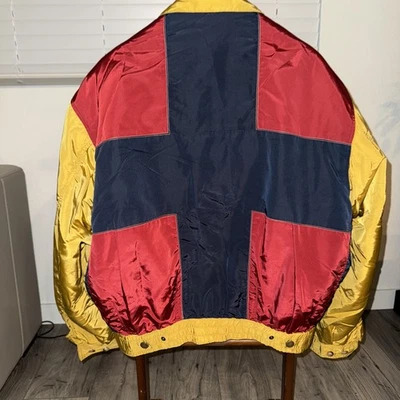 Rare Vintage Faconnable Men's Bomber Light Jacket Size Large Reversible - Image 1 of 4