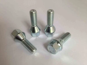 4 pernos de rueda cónicos M12 x 1,5, rosca de 35 mm (zinc) - Imagen 1 de 2