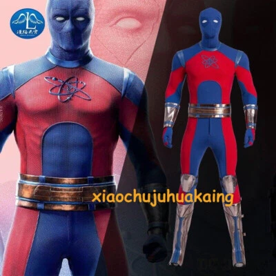 Conjunto completo de trajes disfraces de disfraz negro Adam Atom Smasher Halloween Carnaval Foto 1 de 4
