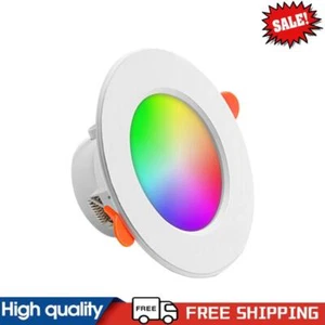10W Smart LED Downlight Dimmable Round Panel Light for Living Room Bedroom Decor - Picture 1 of 9
