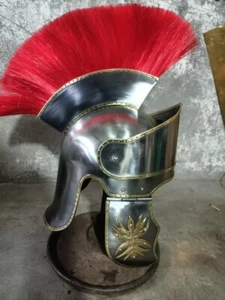 Roman Helmet Steel Medieval Praetorian Roman Helmet With Plume - Picture 1 of 3