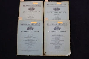 1935-1937 MICHIGAN ALUMNUS QUARTERLY REVIEW MAGAZINE - LOT OF 4 - O 3430 - Picture 1 of 14