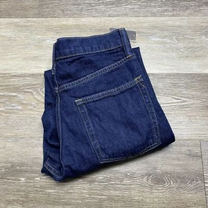 "NEW" GAP Relaxed Taper Straight Dark Wash Blue Denim Jeans Boy's Size 16 - Picture 1 of 12